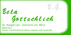 bela gottschlich business card